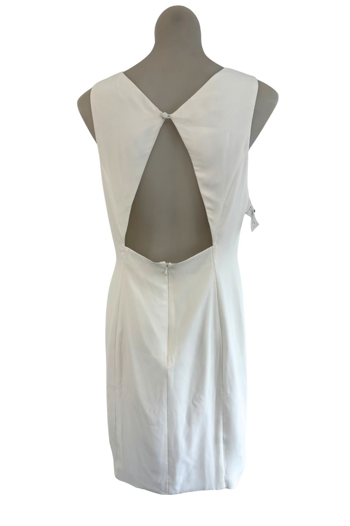 Fame And Partners white structured dress, 14 NWT