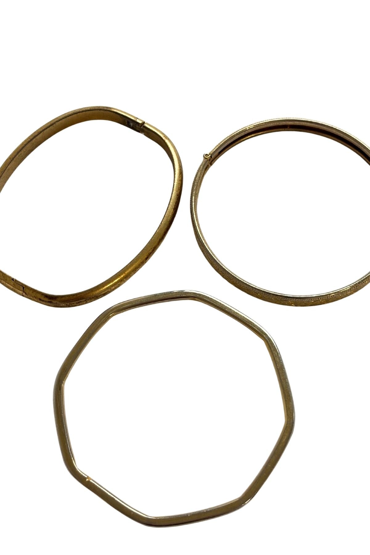 Golden bangle bundle x3