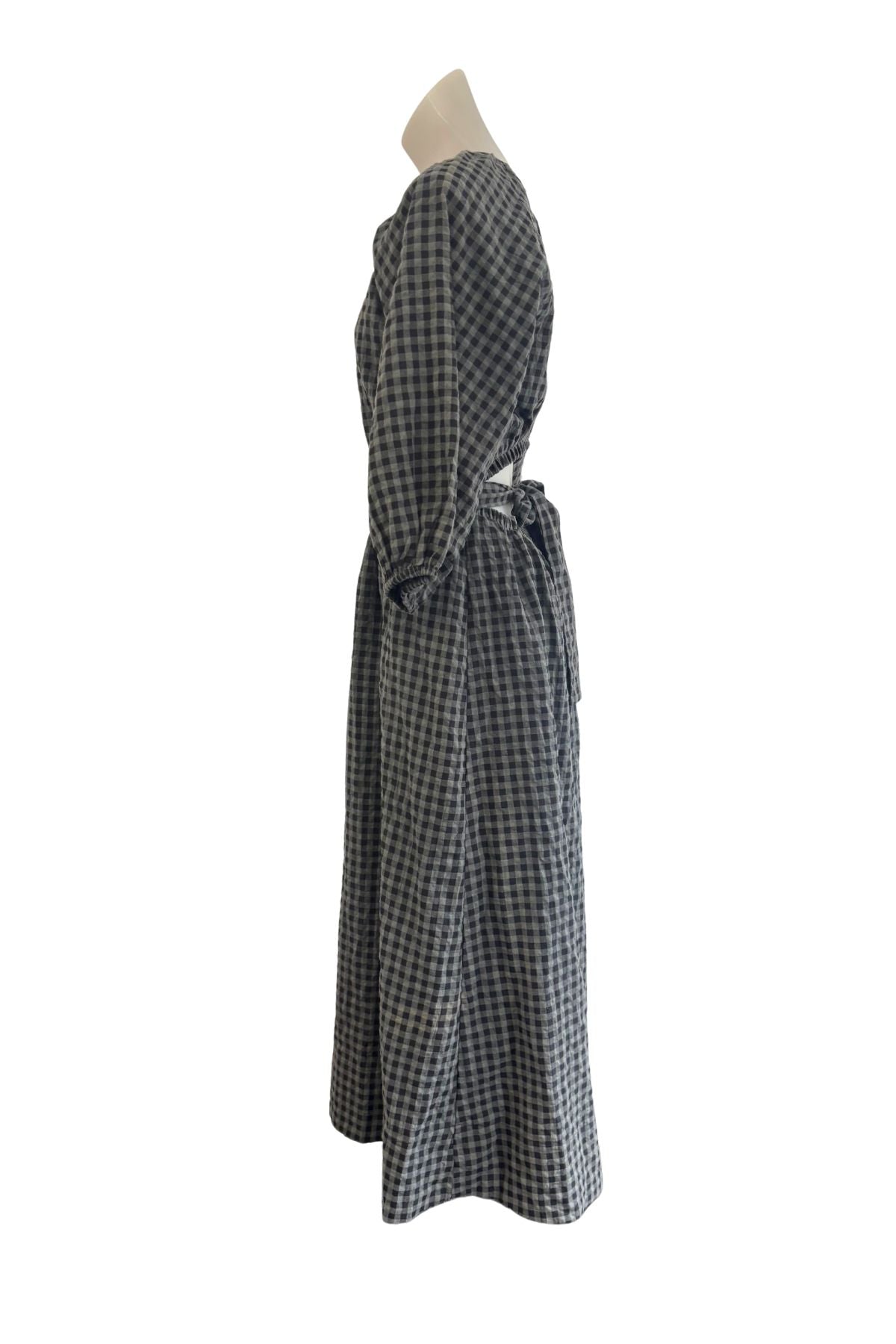 Staple the Label grey + black checkered dress, 8