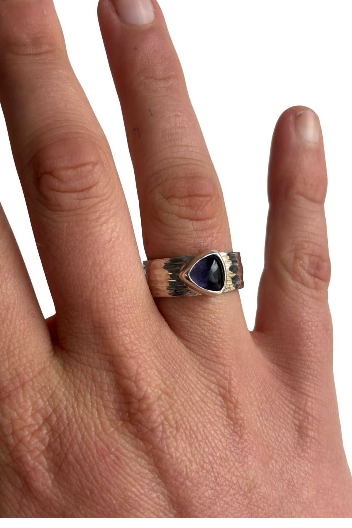 Bob Wyber 925 Silver Iolite ring *O1/2