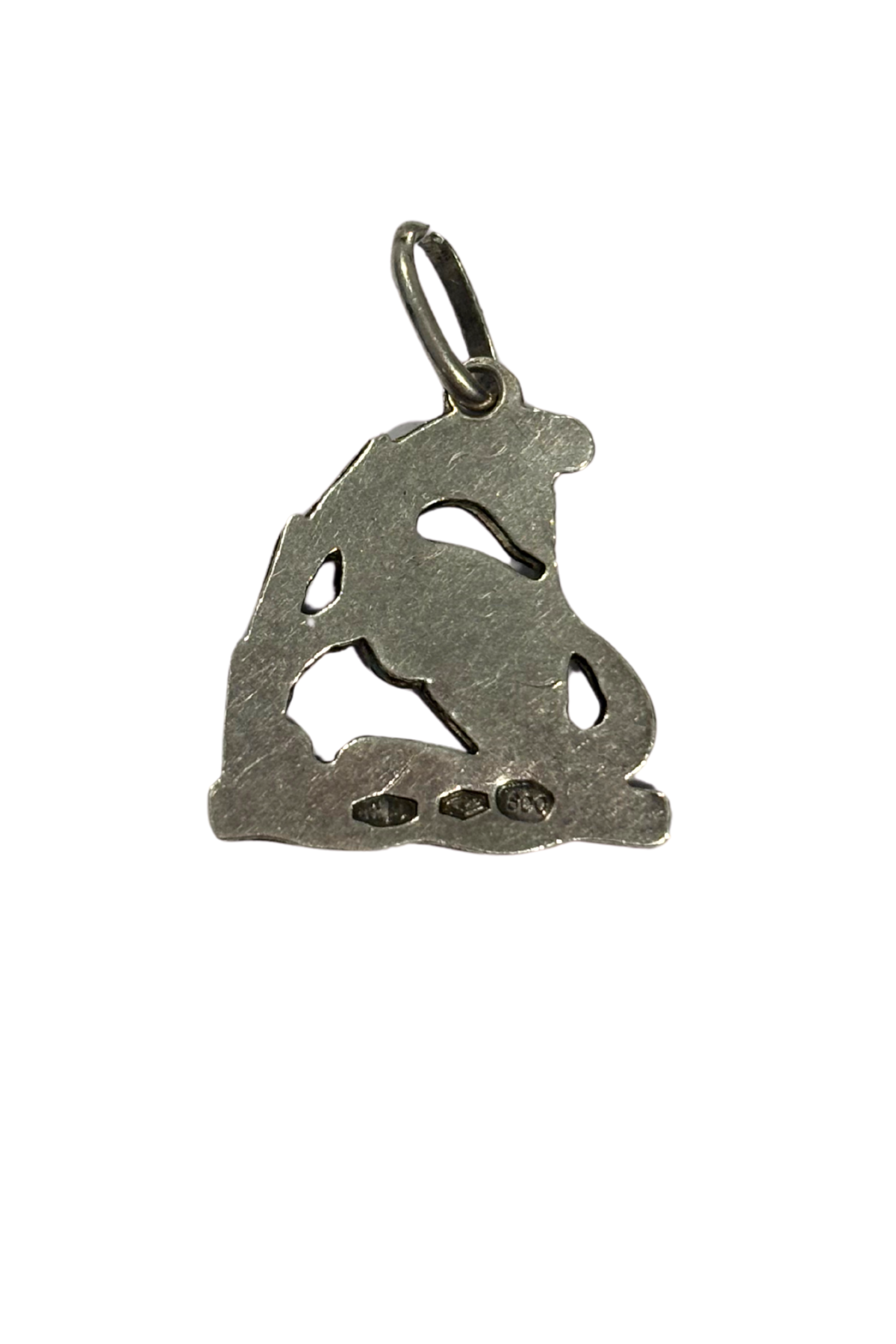 Silver kangaroo charm
