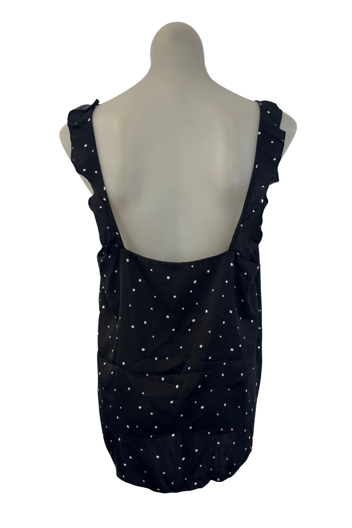 SASS polka dot frilly tank top, 14