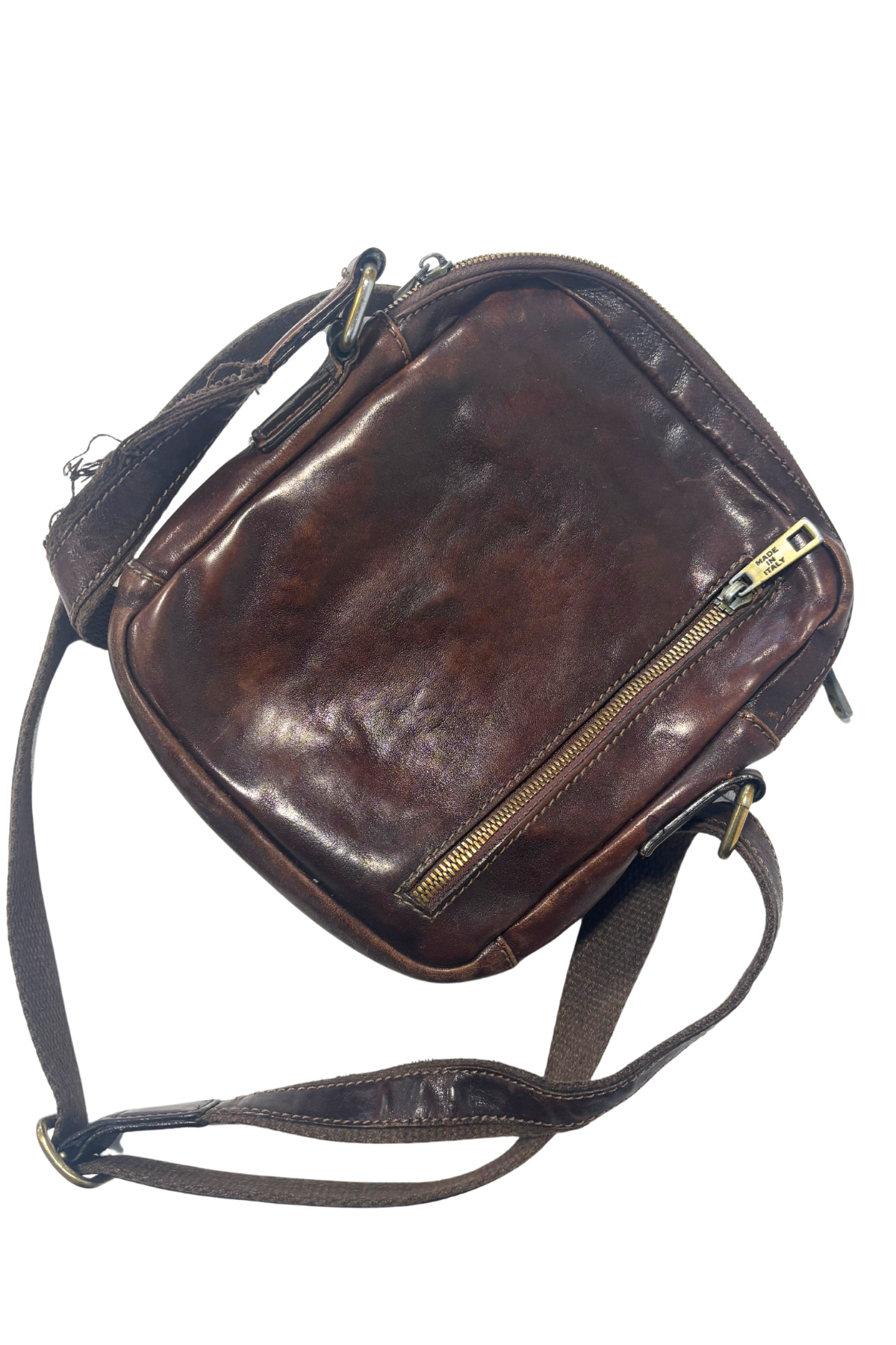 Vera Pelle Italian made cross body satchel