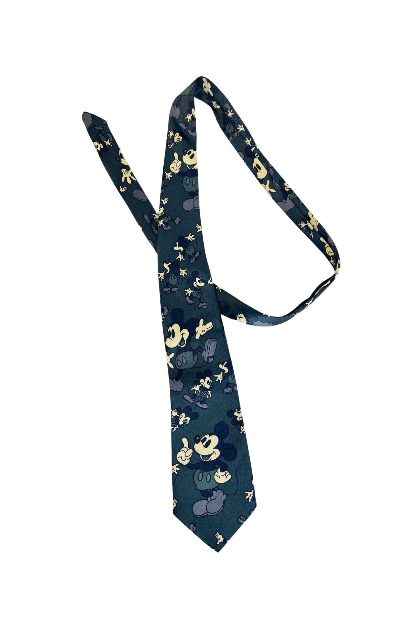 Mercedes vintage Mickey Mouse silk tie