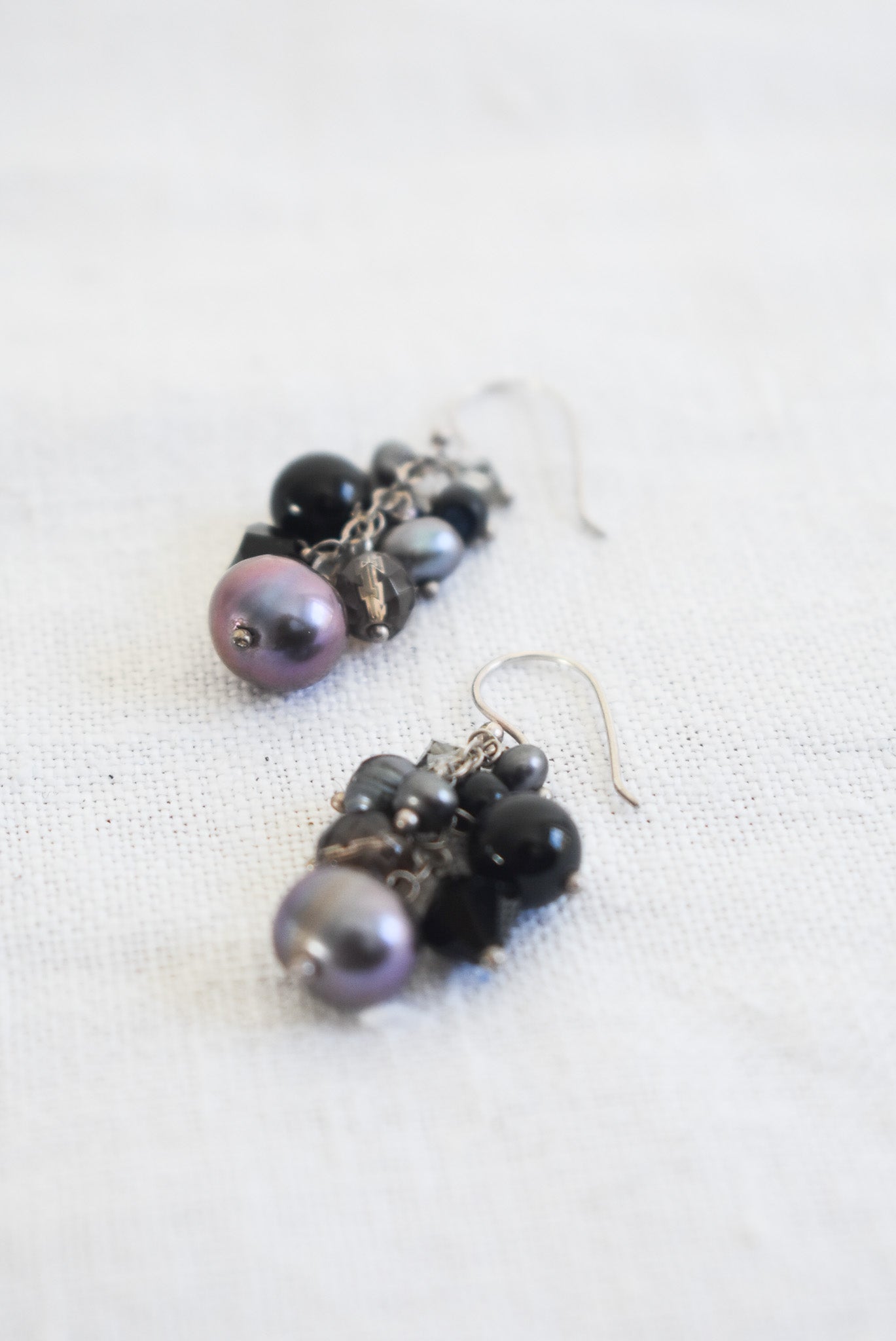 Pearl cluster earrings