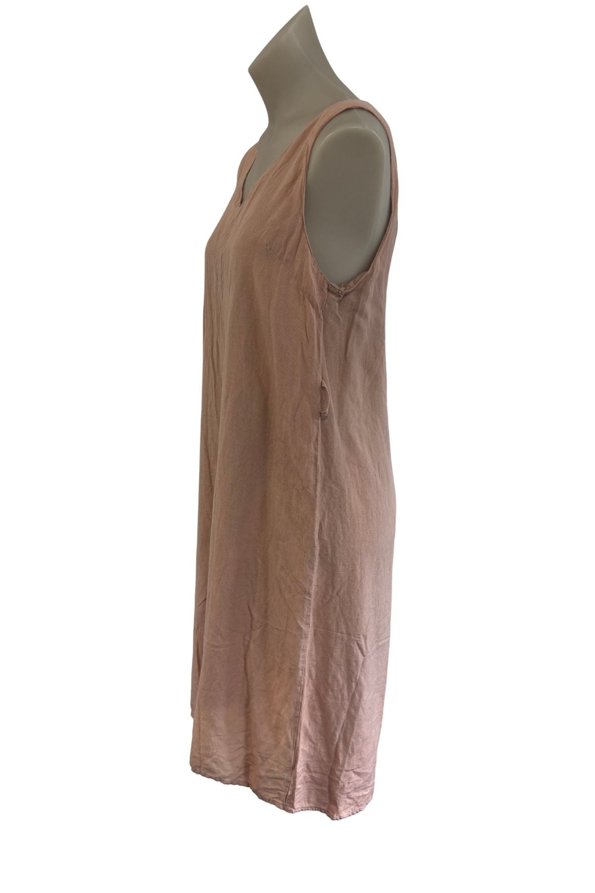 Silent Theory blush pink linen dress, 10