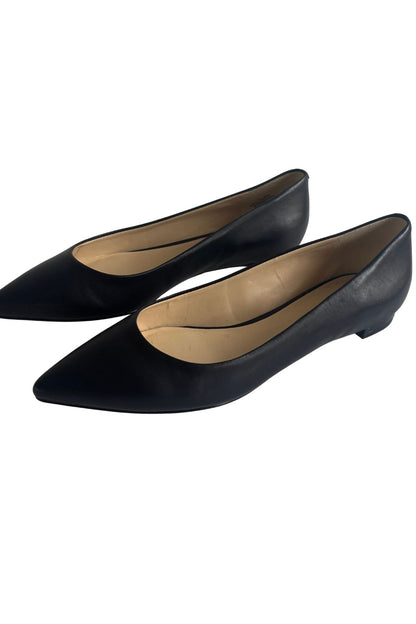 Nine West navy leather ballet flats, 6 1/2