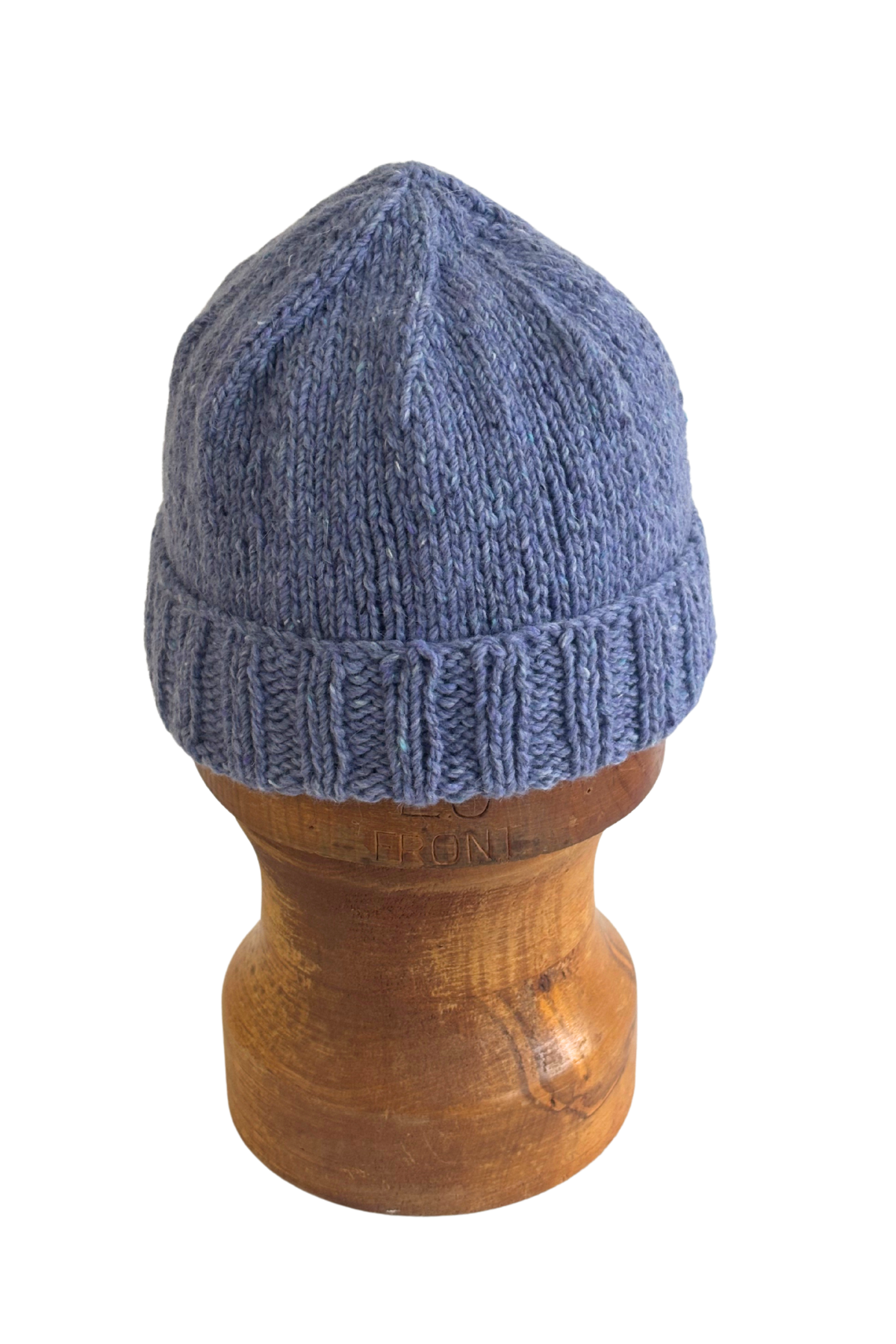 Shades of paua handknit beanie