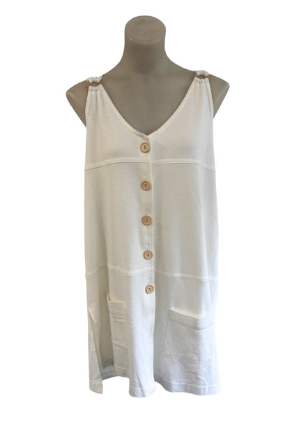 Wear Abouts USA made button up tunic dress, L