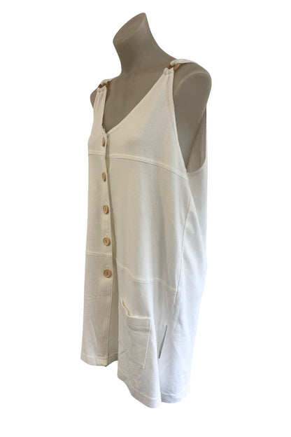 Wear Abouts USA made button up tunic dress, L