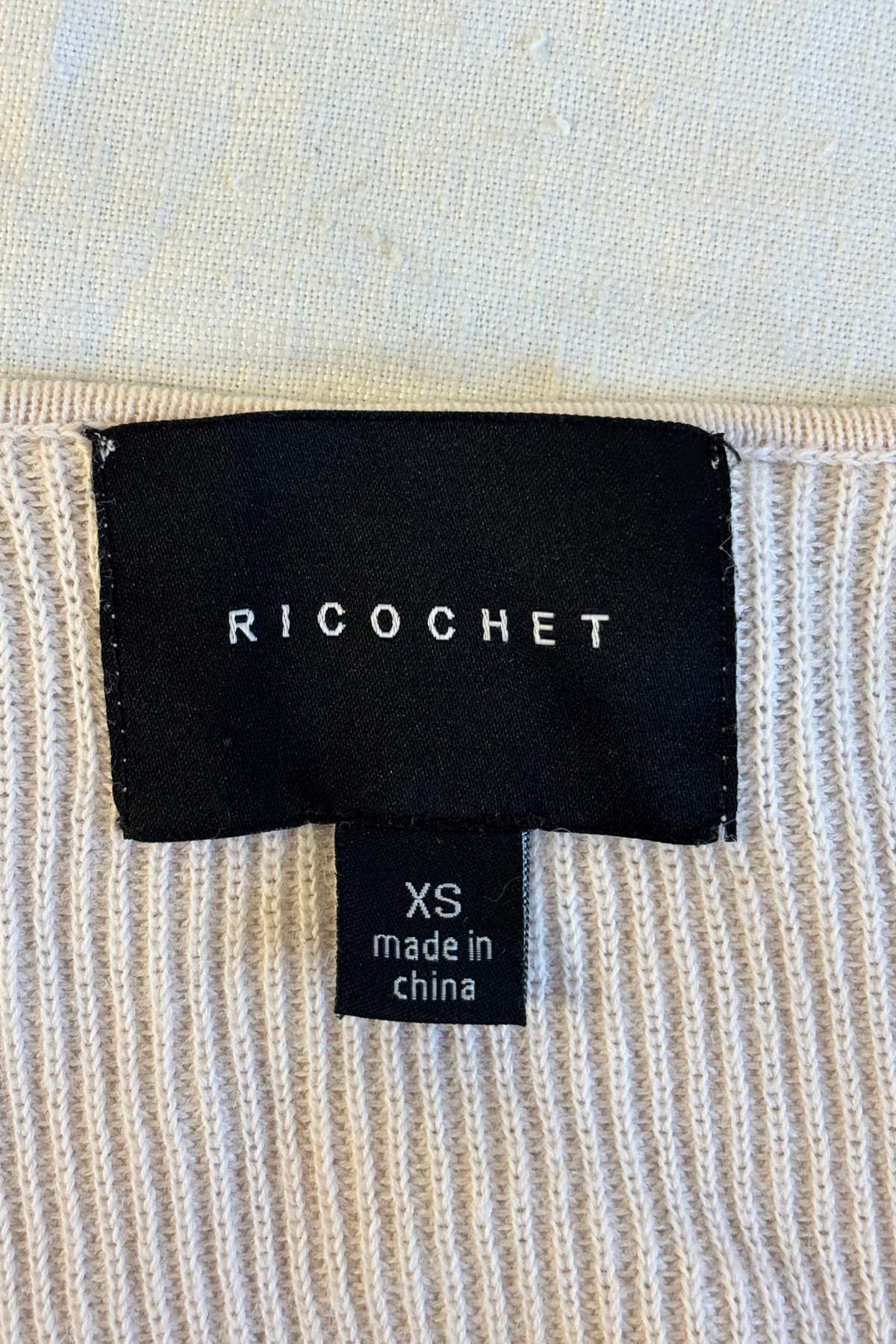 Ricochet V-neck asymmetrical sweater, XS