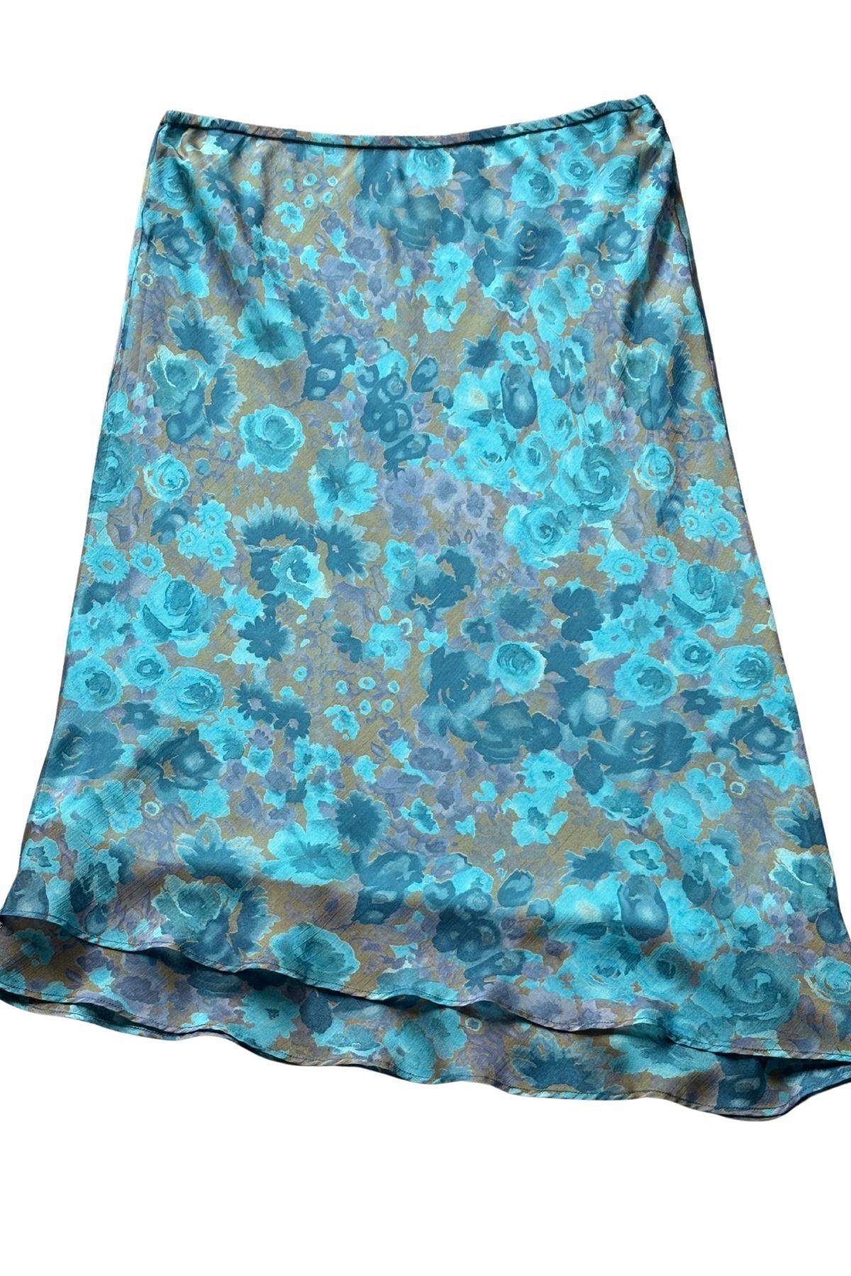 Collections by Classique blue watercolour flowers flowy skirt, 16