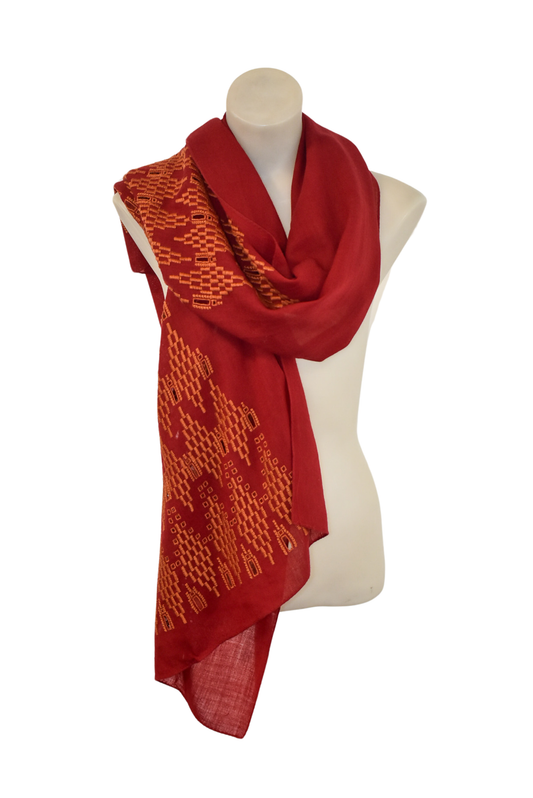 Vintage pyramid scarf