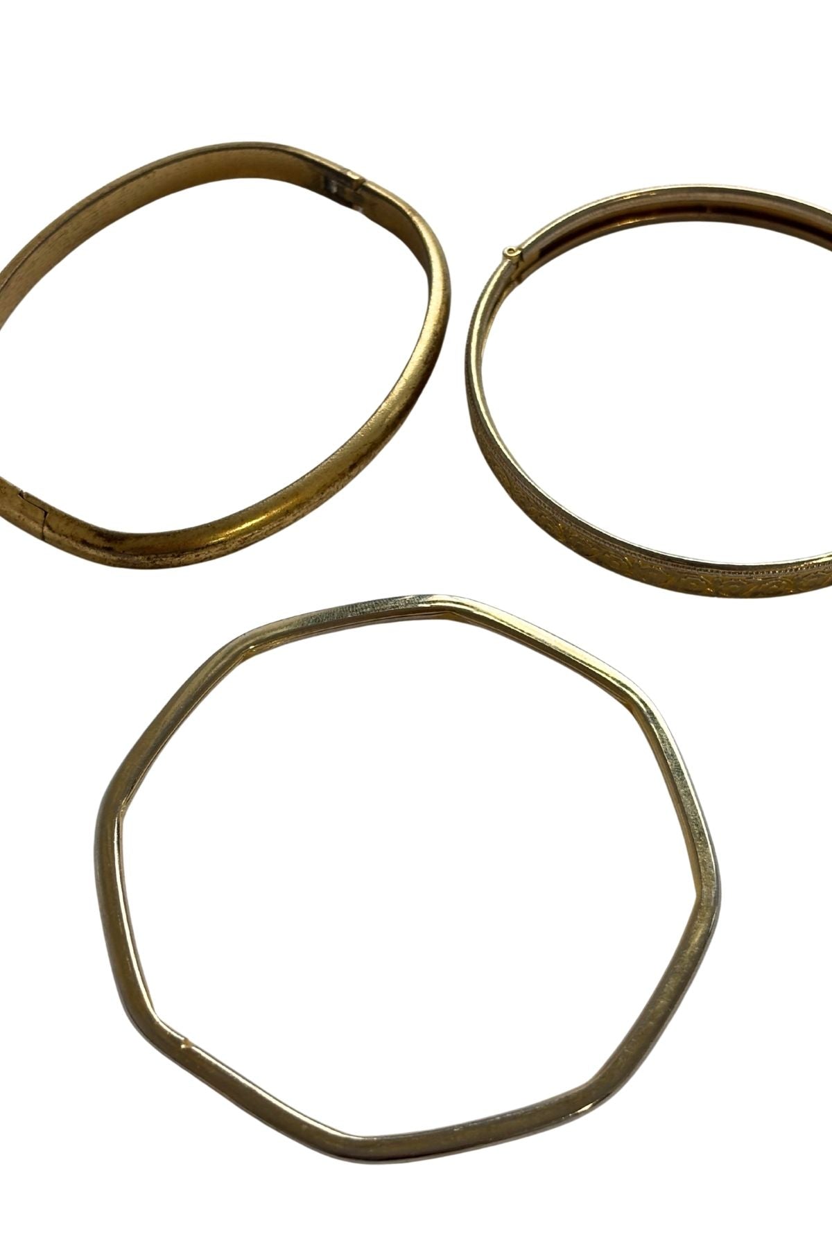 Golden bangle bundle x3