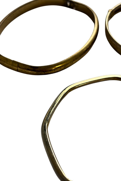 Golden bangle bundle x3