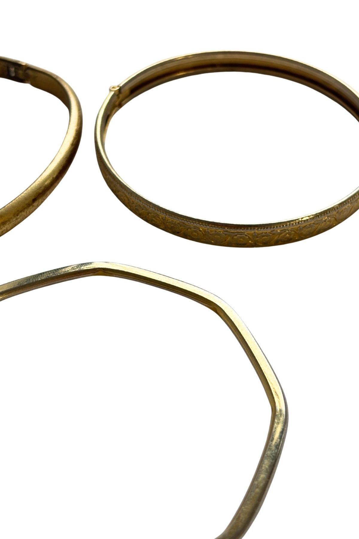 Golden bangle bundle x3