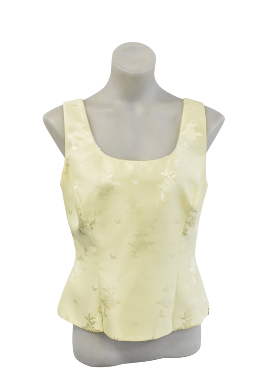 Vintage Anthea Crawford silk lemon cami, 10
