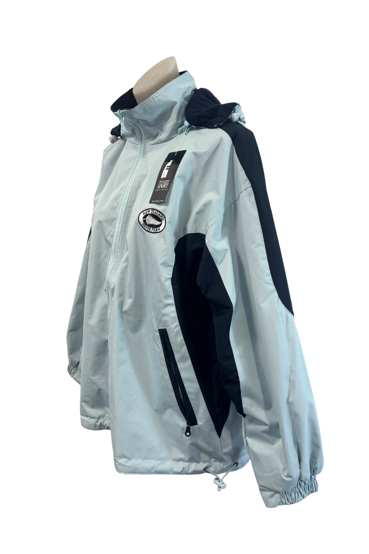 Leisure Sport NZ Silver Fern Reversible Raincoat, S