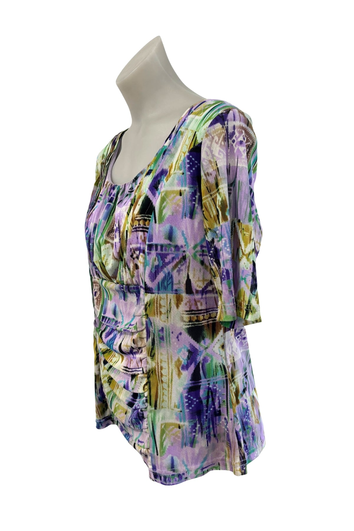 Purple Sage mesh blouse, M