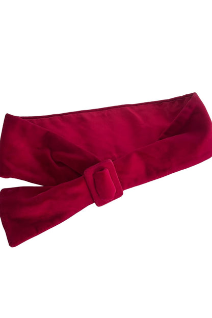 Vintage velvet satin belt