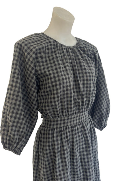 Staple the Label grey + black checkered dress, 8