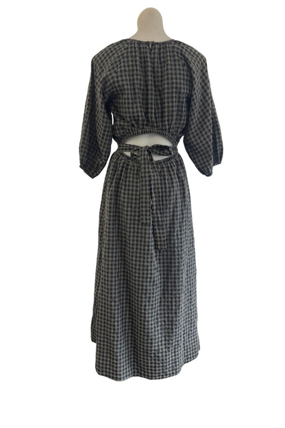 Staple the Label grey + black checkered dress, 8