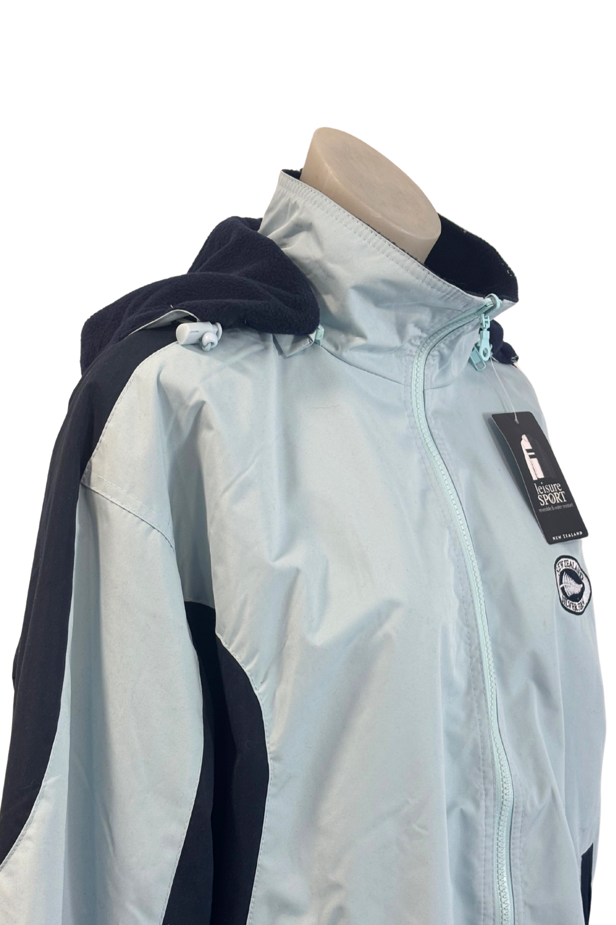 Leisure Sport NZ Silver Fern Reversible Raincoat, S