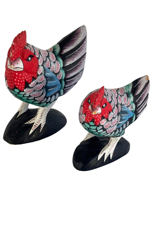 Wooden chicken set