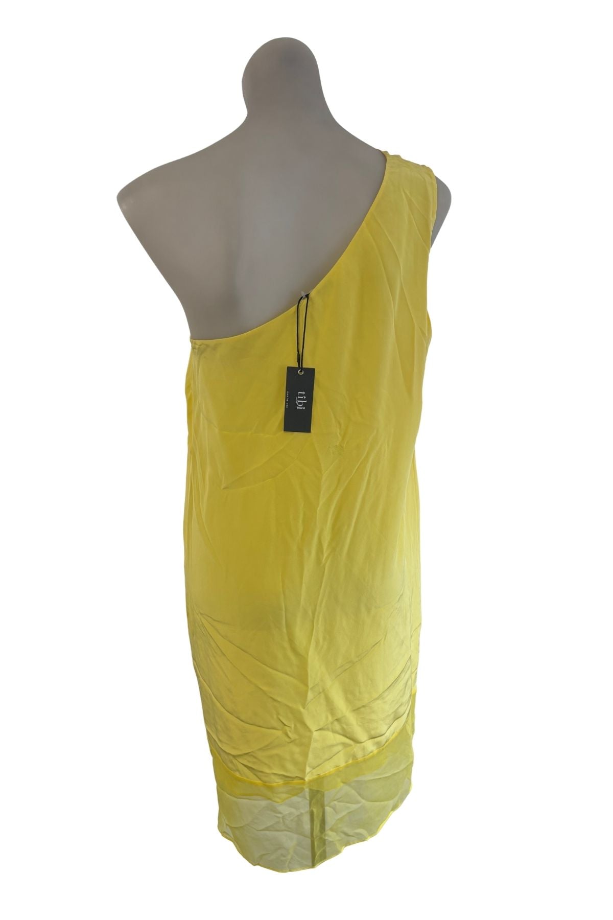 Tibi NYC yellow silk dress, 8