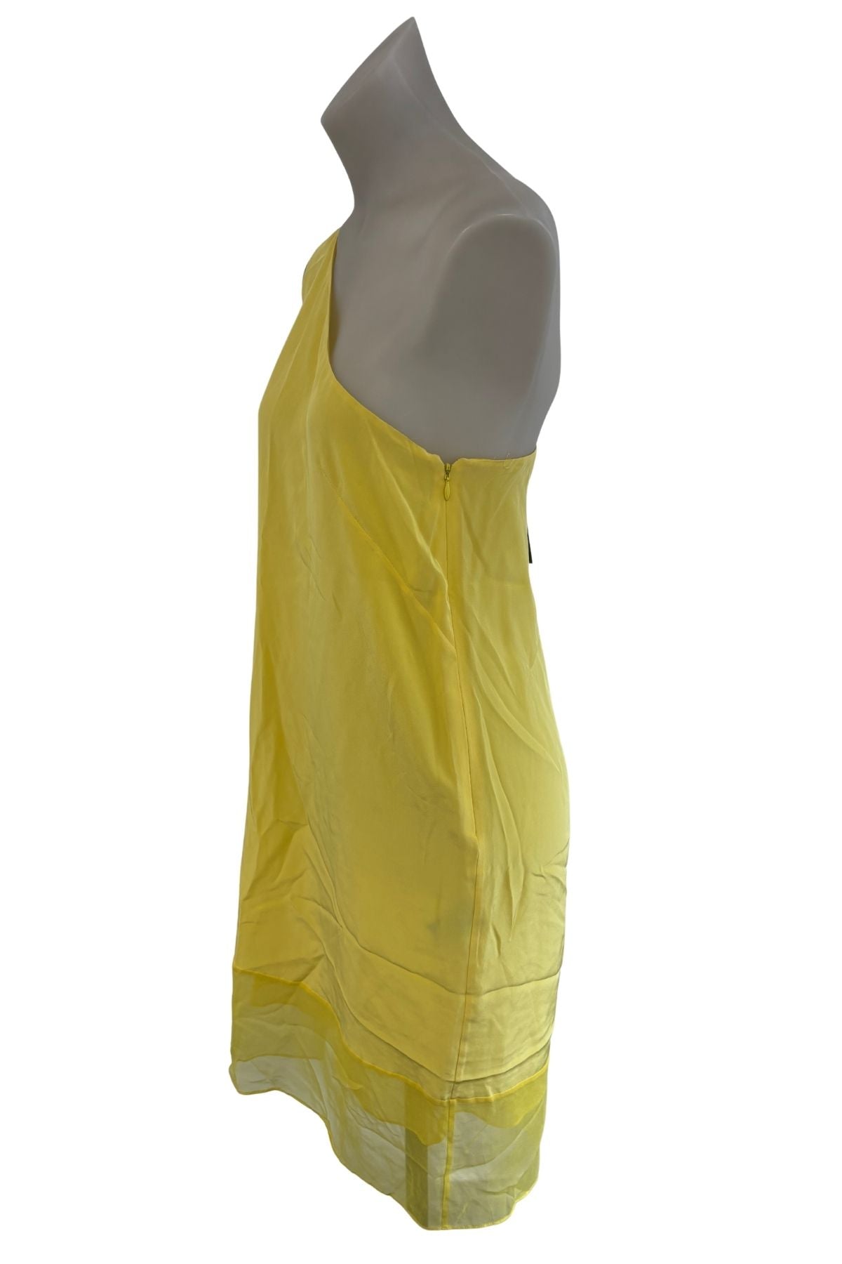 Tibi NYC yellow silk dress, 8