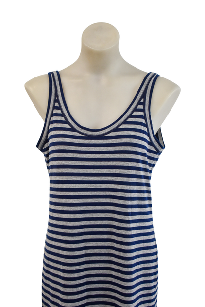 Karen Walker NZ made striped maxi dress, 12