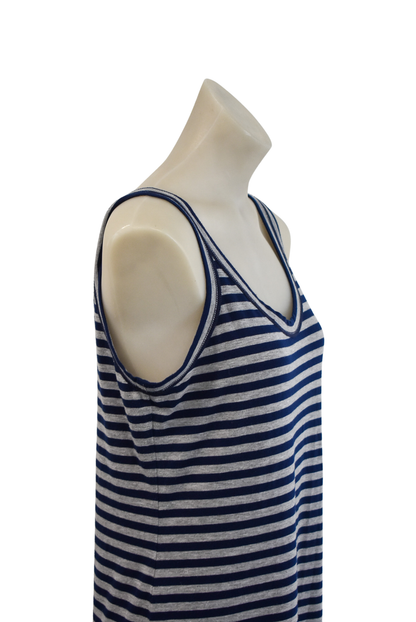 Karen Walker NZ made striped maxi dress, 12