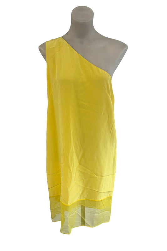 Tibi NYC yellow silk dress, 8