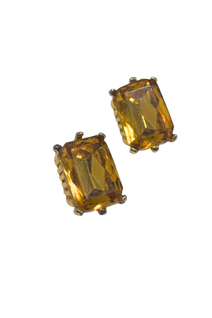 Vintage blingy costume clip on earrings