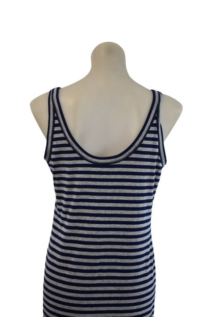 Karen Walker NZ made striped maxi dress, 12