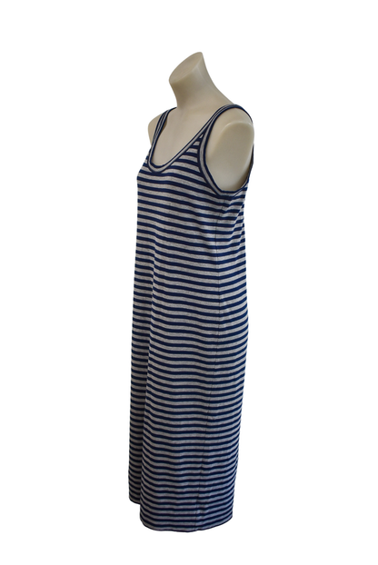 Karen Walker NZ made striped maxi dress, 12