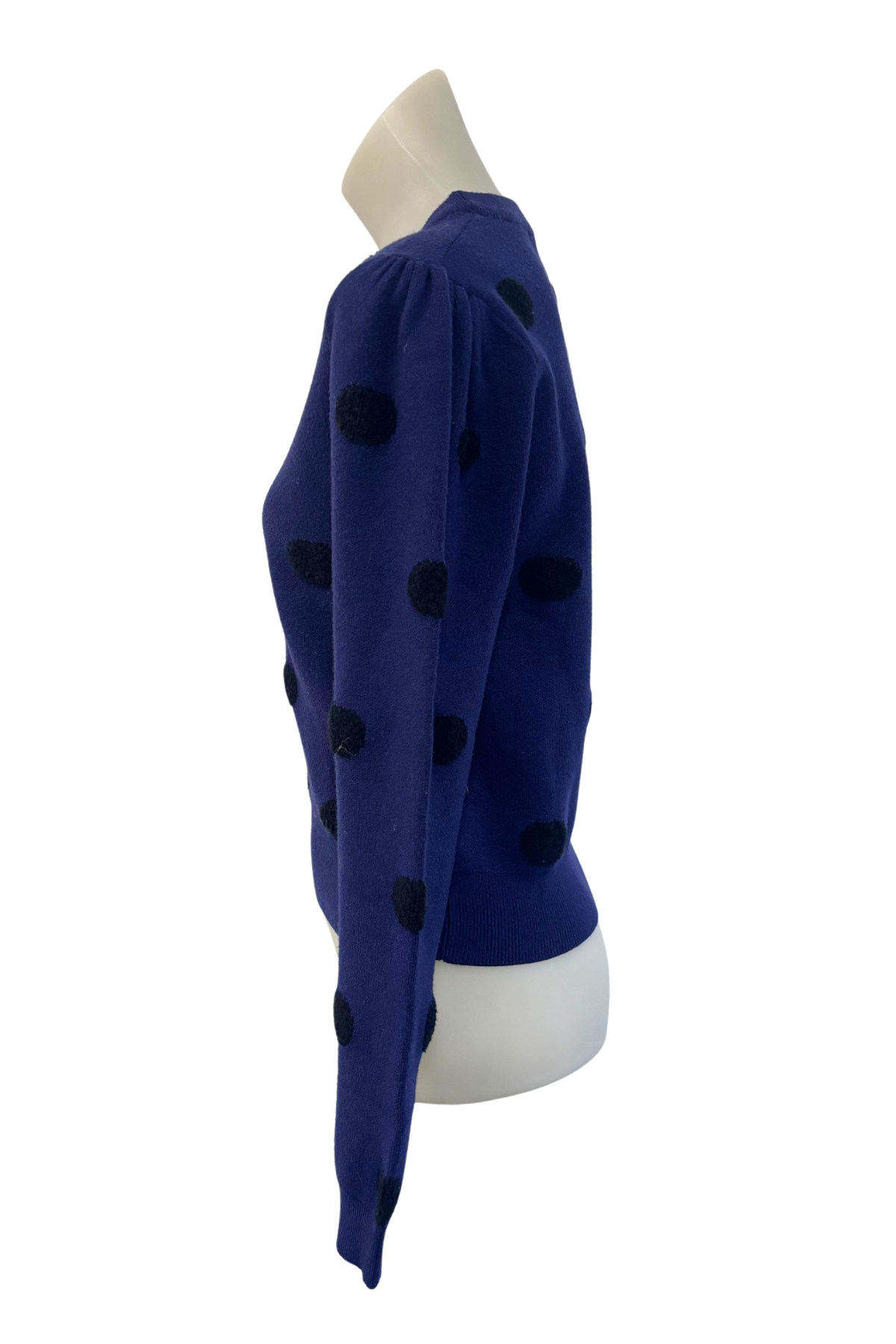 Compania Fantastica navy polka dot jumper, S