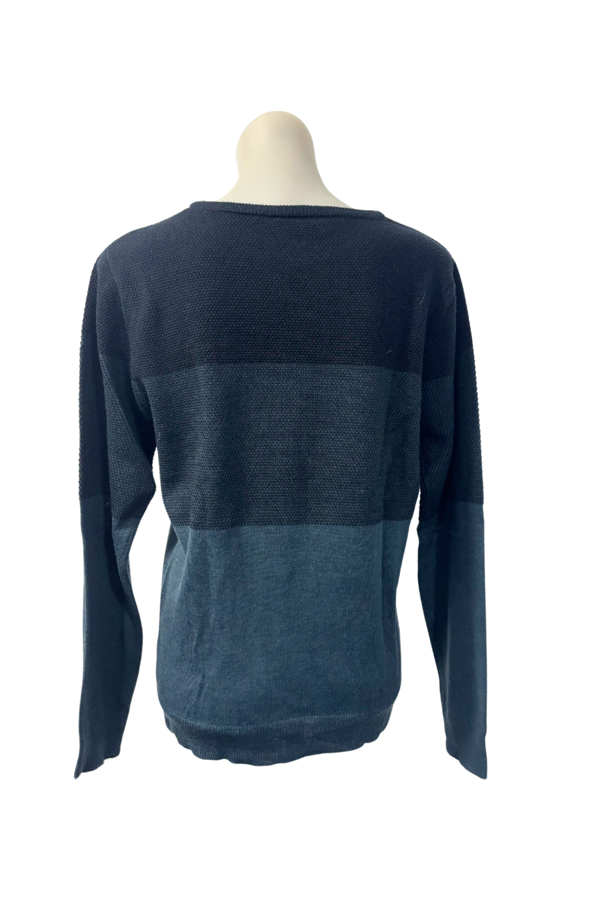 Tarnish shades of blue jumper, S