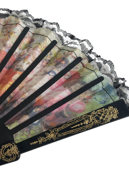 Floral oriental fan