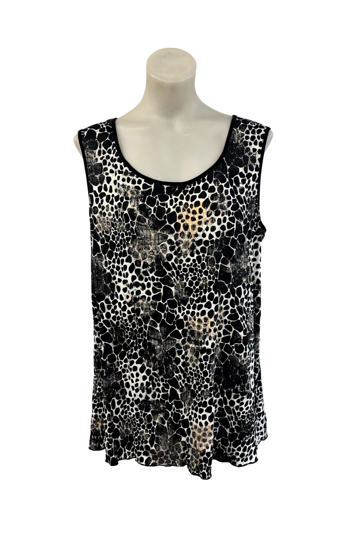 Amy Taylor NZ made animal print tank top, 16