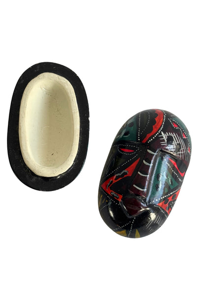 Tribal mask trinket box