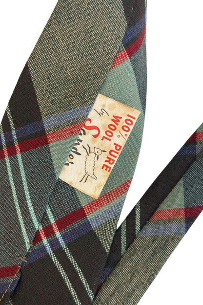 Sander 100% wool tartan tie