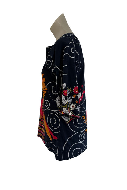 Beautiful cotton floral blouse, S/M