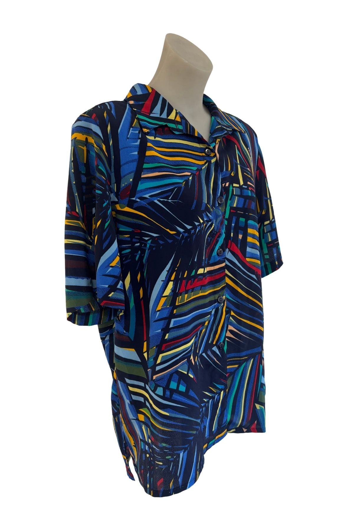 Classique groovy retro blouse, L