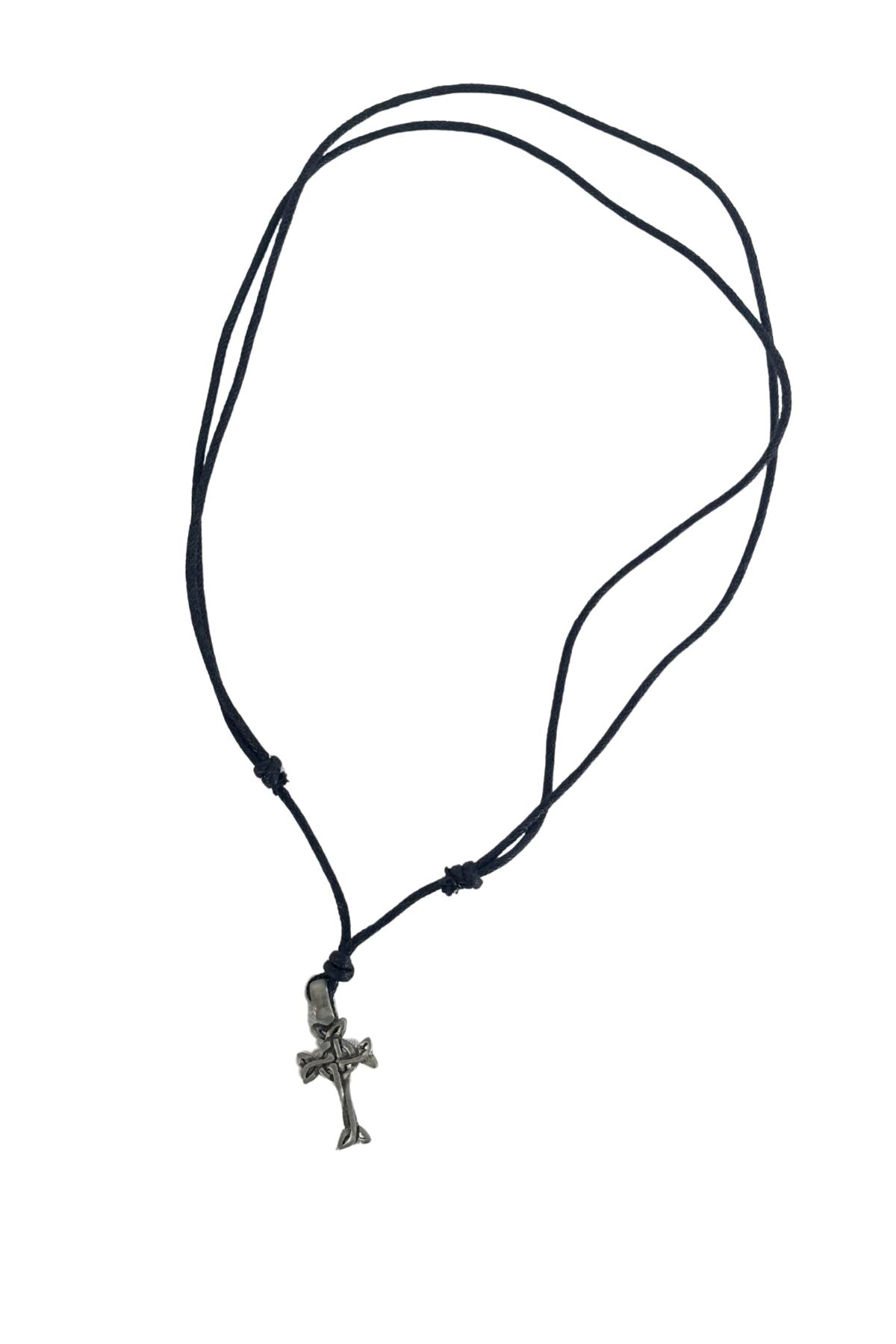 Pewter cross necklace