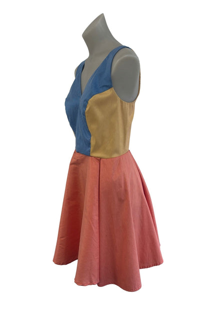 Harriett Falvey With Love NZ made tri-toned dress, S