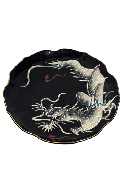 Vintage 3D dragon plate