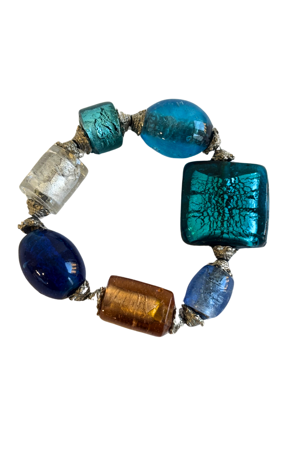 Large glass beaded bracelet