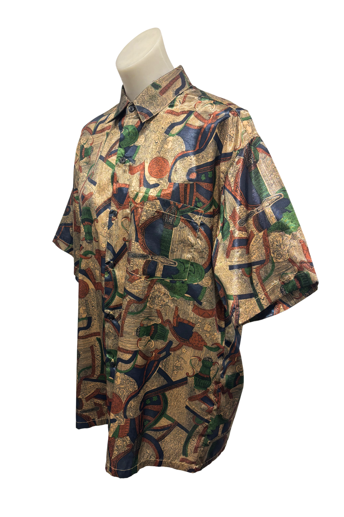 Thai silk collection silk shirt, XL