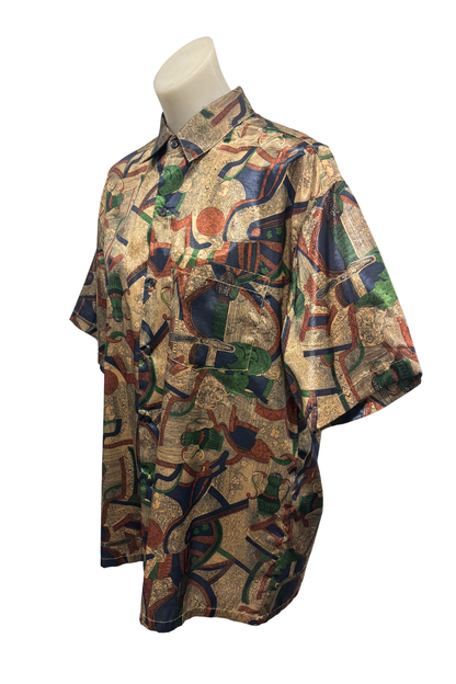 Thai silk collection silk shirt, XL